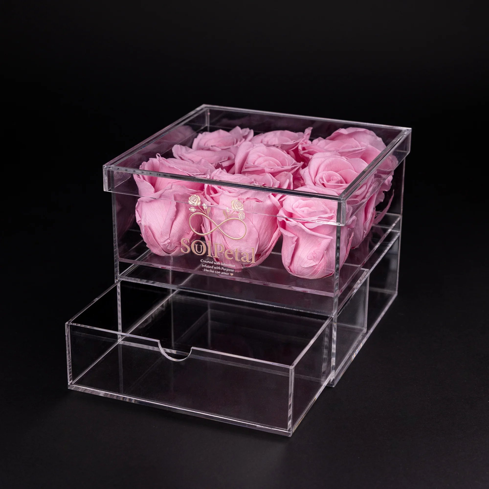 Acrylic Rose Box - 9 Roses