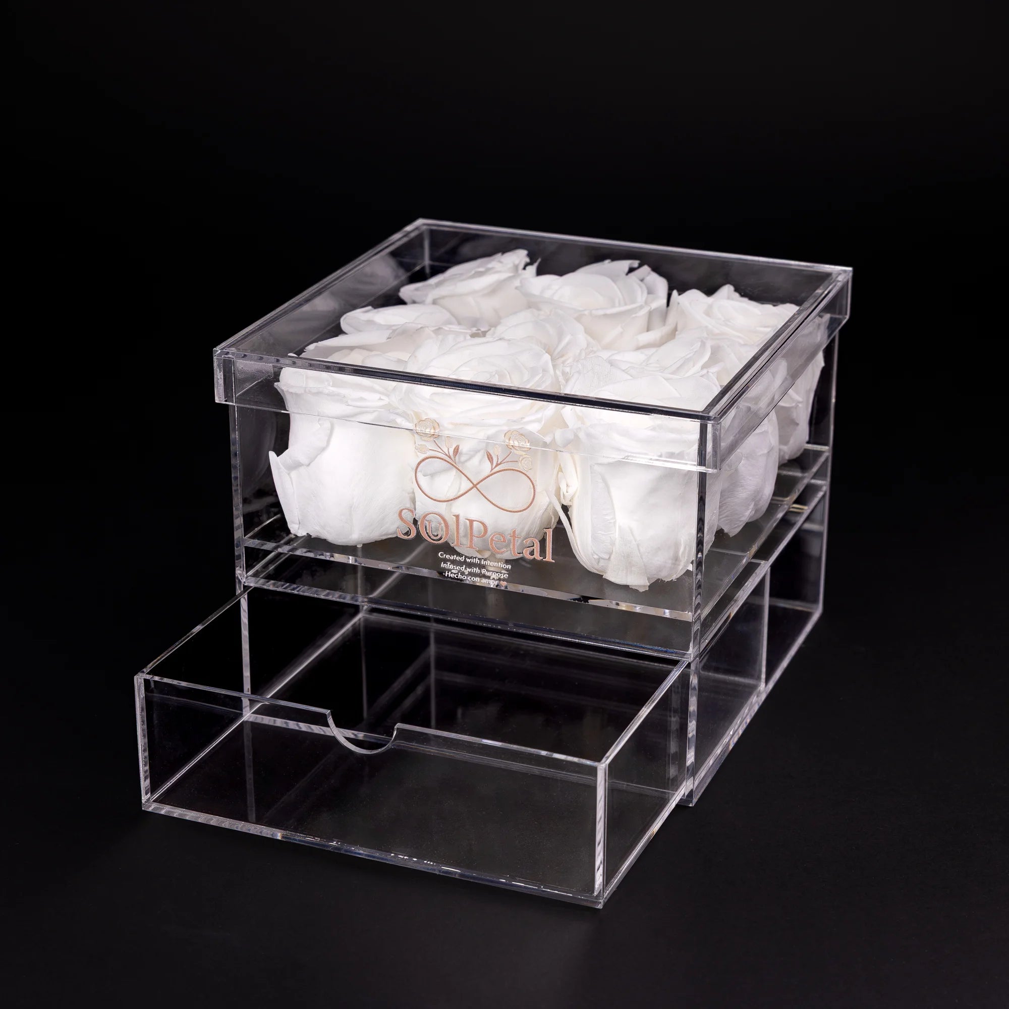 Acrylic Rose Box - 9 Roses