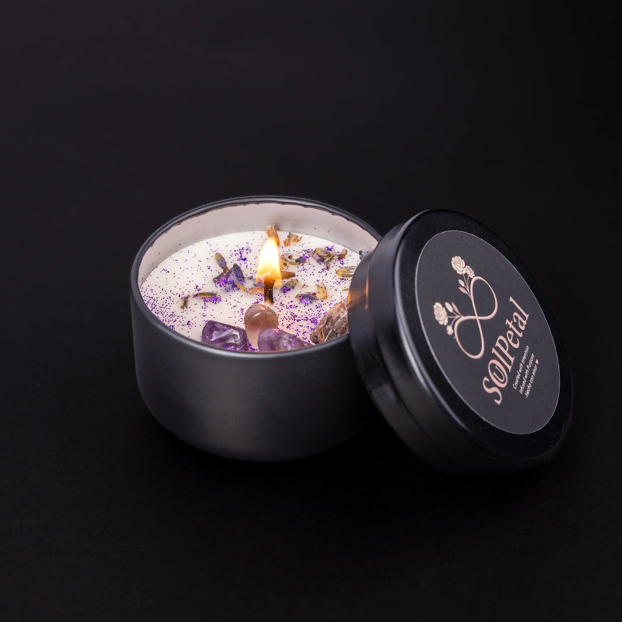 Black Tin Candle