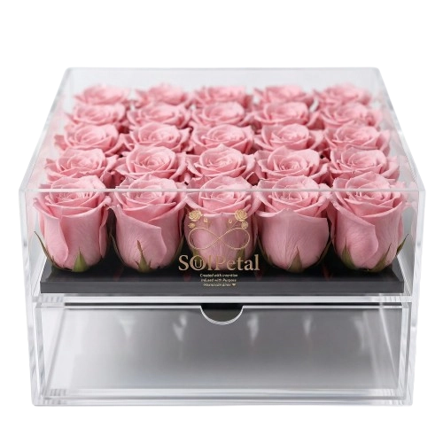 Acrylic Rose Box - 25 Roses