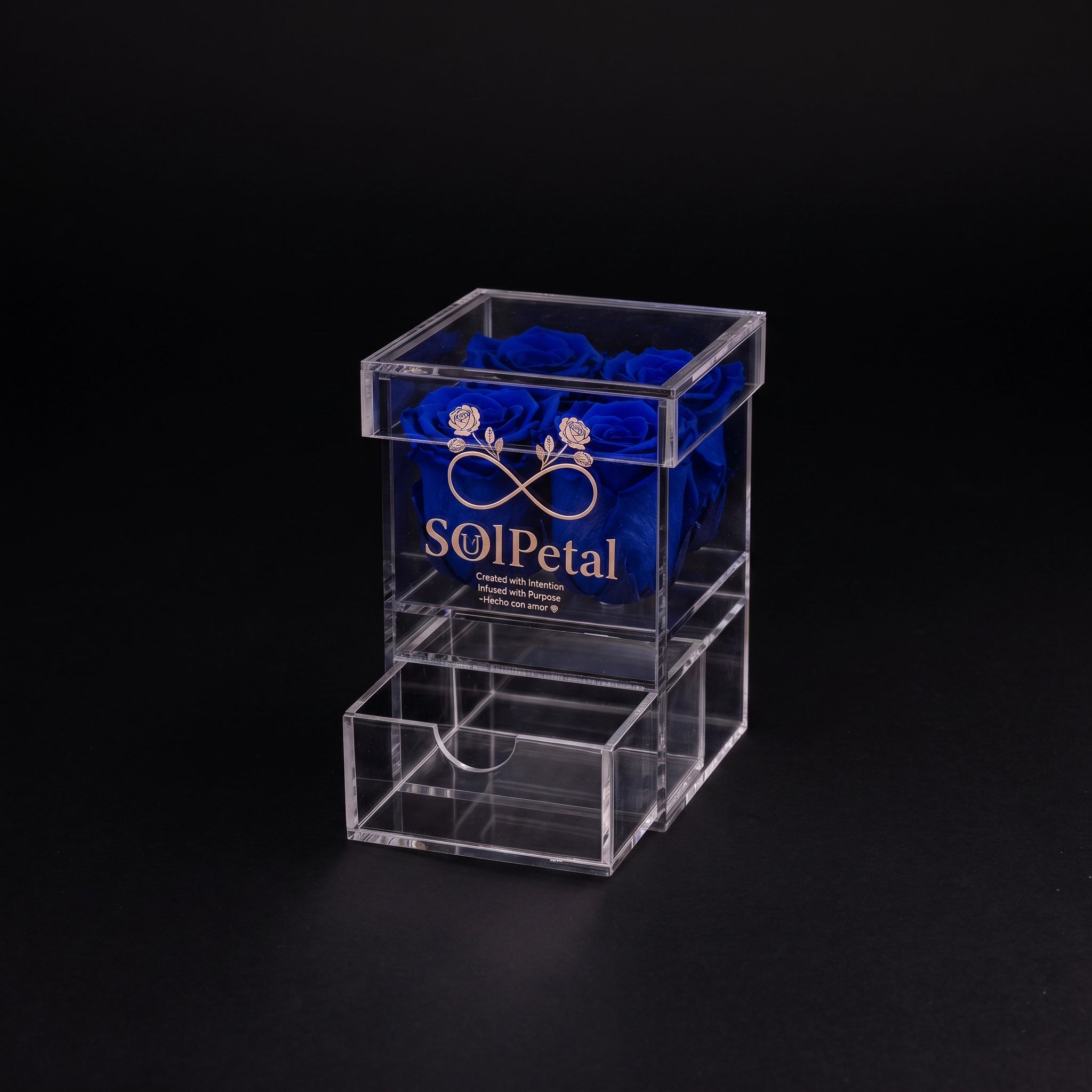 Acrylic Rose Box - 4 Roses