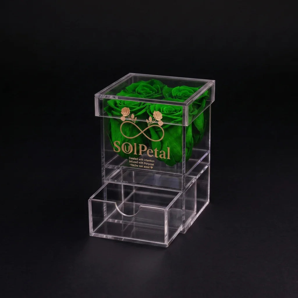 Acrylic Rose Box - 4 Roses