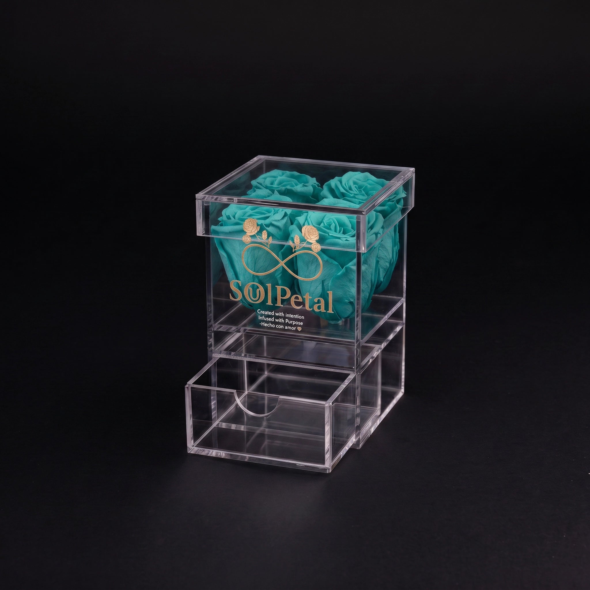 Acrylic Rose Box - 4 Roses