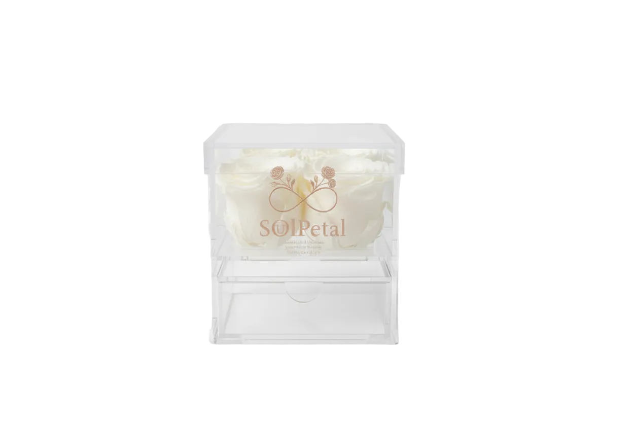 Acrylic Rose Box - 4 Roses