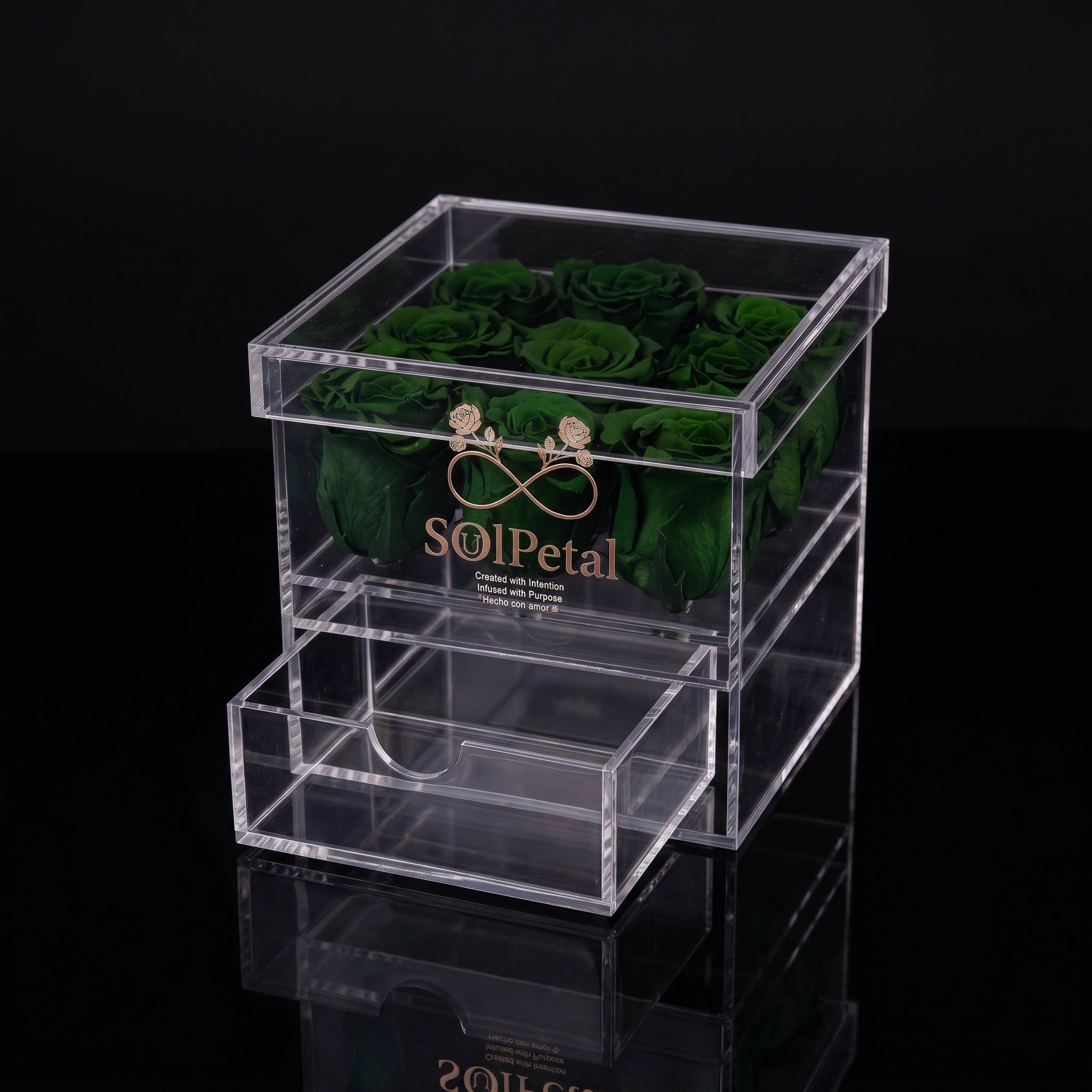 Acrylic Rose Box - 9 Roses
