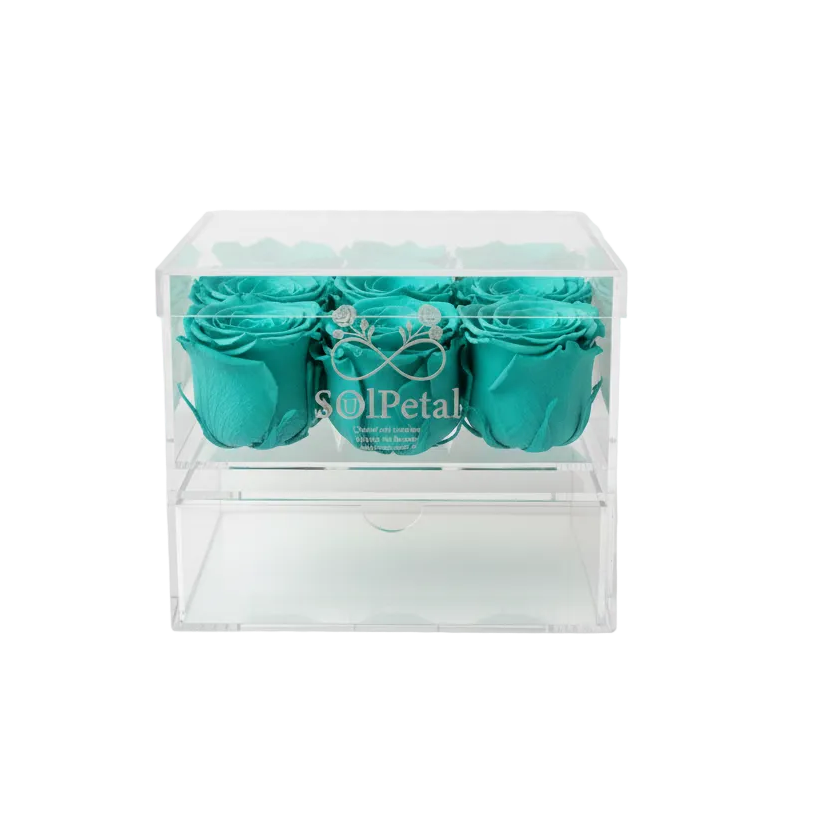 Acrylic Rose Box - 9 Roses