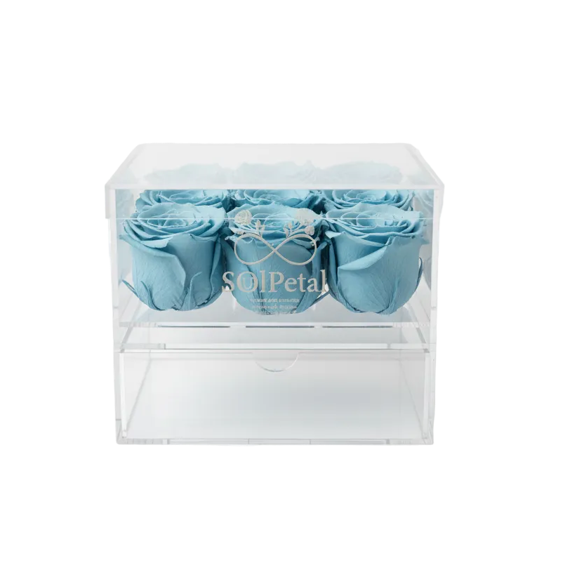 Acrylic Rose Box - 9 Roses