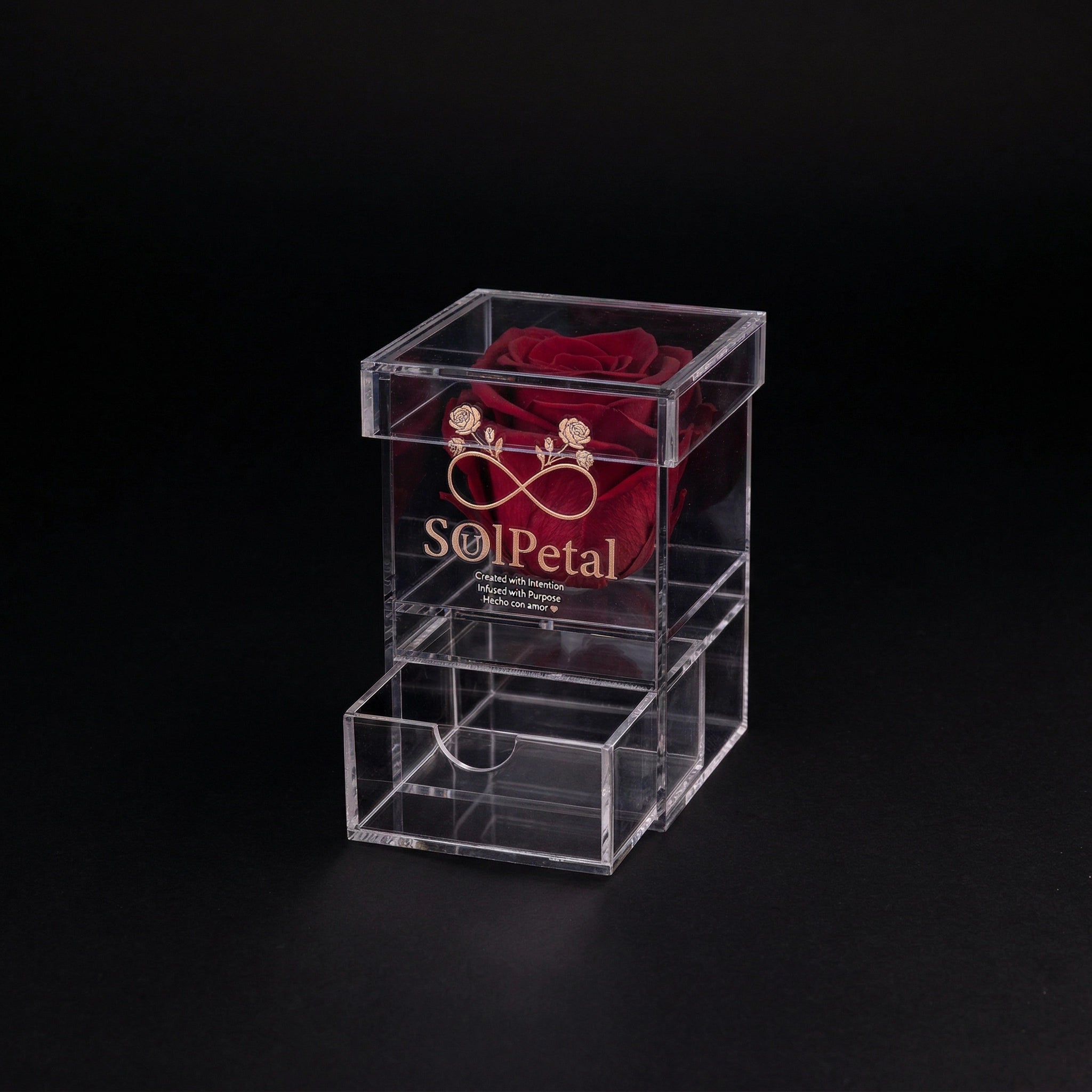 Acrylic Single Rose Box